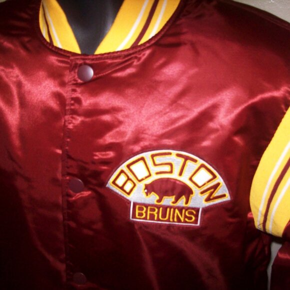 BOSTON BRUINS NHL Starter Snap Down Jacket 5X 6X - Picture 2 of 9